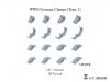 E.T. Model P35-277 WWII German Clamps (Type.1) 1/35