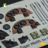 KELIK K32022 DH.81A Tiger Moth - Interior 3D Decal with 3D printed parts for ICM kit 1/32