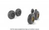 Armory Models AW48412 BAC TSR.2 wheels w/ weighted tires, type “a” (DL) 1/48