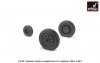 Armory Models AW32402 EE Lightning wheels w/ weighted tires, late 1/32