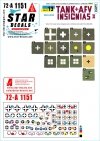 Star Decals 72-A1151 War in Ukraine # 13 Ukrainian Tanks and AFV insignias (II). Some of the many various insignias seen in 2022-23. 1/72