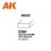 AK Interactive AK6521 STRIPS 1.00 X 3.00 X 350MM – STYRENE STRIP – (10 UNITS)