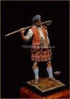 Young Miniatures YH9004 Highland Clansman 1746 90mm