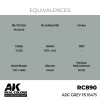 AK Interactive RC890 ADC Grey FS 16473 17 ml