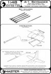Master AM-48-128 A-1 Skyraider - 20mm cannon barrels with flash hiders and Pitot Tube 1:48