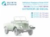 Quinta Studio QP43001 Typesetting USSR license plates ~1959-1980 (State Standart 3207-58) (All kits) 1/43