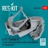 RESKIT RSU48-0318 A-7E Corsair II cockpit early version (Basic edition with 3D decals) for Hasegawa kit (3D Printed) 1/48