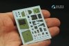 Quinta Studio QD32216 P-39Q/N Airacobra 3D-Printed coloured Interior on decal paper (KittyHawk) 1/32