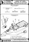 Master SM-700-052 Independence class of littoral combat ships (LCS-2, LCS-4) - aerials, masts & Mk110 (Bofors) 57mm/70 gun barrel 1:700