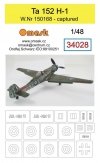 Omask 34028 Ta 152 H-1 W.Nr. 150168 - captured 1/48