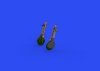 Eduard 648695 A6M undercarriage legs BRONZE EDUARD 1/48