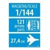 Zvezda 7026 Boeing 737-8 Max 1:144