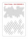 Paint Forge PFST004L STENCIL - DIAMONDS 2