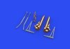 Eduard 6481022 B-17F undercarriage legs BRONZE EDUARD 1/48