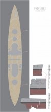 Pontos 35004WD1 HMS Prince of Wales Wooden Deck set (1:350)