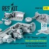 RESKIT RSU32-0169 OV-10D Bronco cockpit (Basic edition with 3D decals) landing gears, wheel bays and weighted wheels set for Kitty Hawk/Zimimodel kit (3D Printed) 1/32