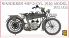 Copper State Models B32-002 Wanderer 4PS 1916 Motorcycle 1/32