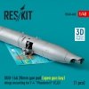 RESKIT RS48-0468 SUU-16A 20mm gun pod (open gun bay) wings mounting for F-4 Phantom II (C,D) (1 pcs) (3D Printed) 1/48