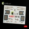 KELIK K48071 AH-1G INTERIOR 3D DECALS FOR ICM/SPECIALHOBBY KIT 1/48