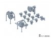E.T. Model P35-270 Lights Set for Russian T-72 Family ( 3D Print ) 1/35