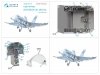 Quinta Studio QDS-32110 F/A-18A 3D-Printed & coloured Interior on decal paper (Academy) (Small version) 1/32