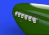 Eduard 672111 Spitfire exhaust stacks - rounded EDUARD 1/72