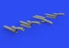 Eduard 648606 Bf 110G-4 exhaust stacks for Eduard 1/48