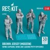 RESKIT RSF48-0030 Brown jersey (modern) (Wing Captains, Wing Line Leading Petty Officers) (4 pcs) (3D Printed) 1/48