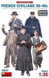 Miniart 38037 French Civilians 30-40s. (resin heads) 1/35