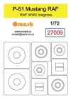 Omask 27009 P-51 Mustang RAF insignias 1/72