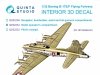 Quinta Studio QD32234 Boeing B-17E/F Radio operator's compartment. 3D-Printed coloured Interior on decal paper (HK models) 1/32