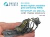 Quinta Studio QR+32045 British Fighter Seatbelts, pre-war/early WWII (with metal buckles) (All kits) 1/32