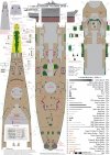 Pontos 22002F1 USS BB-63 Missouri 1945 Detail Up Set (Without wooden deck) (1:200)