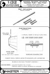 Master AM-32-096 Hawker Tempest Mk.II/V/VI i Hawker Fury/Sea Fury - końcówki luf Hispano Mk.V i Rurka Pitota (1:32)