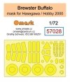 Omask 57028 Brewster Buffalo mask (for Hasegawa / Hobby 2000) 1/72