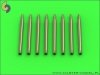 Master SM-350-084 IJN 12,7cm/50 (5in) 3rd Year Type barrels - for turrets with blastbags (8pcs) - most IJN destroyers built 1930-1945 (1:350)