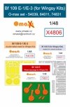 Omask X4806 Bf 109 E-1/E-3 O-max set for Wingsy Kits 1/48