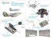 Quinta Studio QD48223 F-104S/ASA 3D-Printed & coloured Interior on decal paper (Kinetic) 1/48