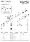 Sparmax MAX-4 Airbrush - Nozzle 0.4 mm