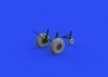 Eduard 648644 B-17 wheels oval tread HKM 1/48