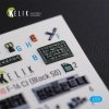 KELIK K72110 F-16 CJ (Block 50) interior 3D decals for Tamiya kit 1/72