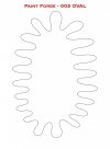 Paint Forge PFST005L STENCIL - OVAL