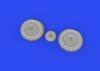 Eduard 648821 Yak-9D wheels ZVEZDA 1/48