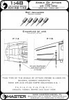 Master AM-48-142 Angle of Attack Probes US Type (5pcs) (1:48)