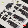 KELIK K48038 F-16I SUFA INTERIOR 3D DECALS FOR KINETIC KIT 1/48