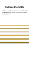 DSPIAE BB-1.0 Brass Rods For Model Building 1.0mm (8 PCS) / pręty miedziane