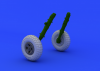 Eduard 648118 Spitfire wheels - 4 spoke w/ pattern 1/48 (EDUARD)