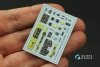 Quinta Studio QD48443 P-47B Thunderbolt 3D-Printed coloured Interior on decal paper (Dora Wings) 1/48