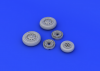 Eduard 648176 F-104 undercarriage wheels early 1/48 (Hasegawa)