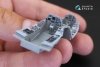 Quinta Studio QD48168 F-16B 3D-Printed & coloured Interior on decal paper (for Kinetic kit) 1/48